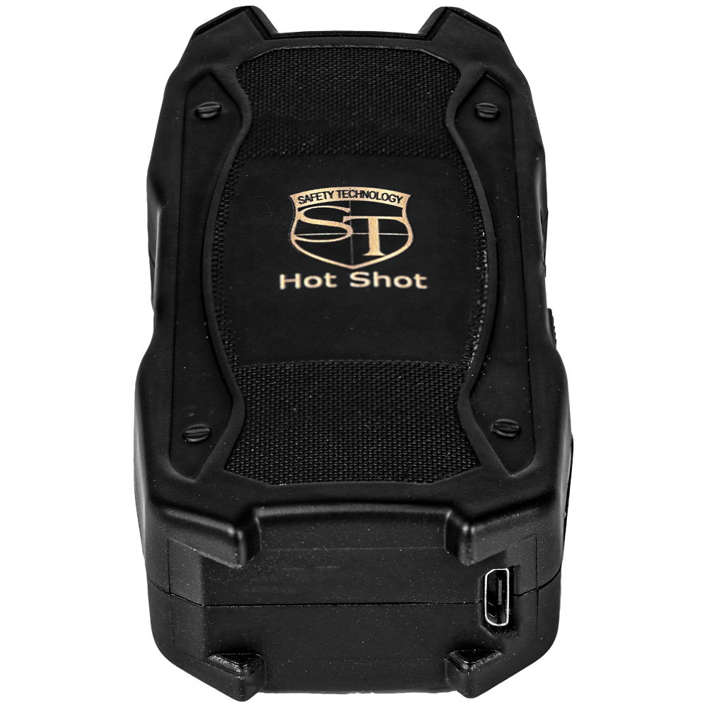 Hot Shot stun gun with flashlight and Battery Meter Black view 4